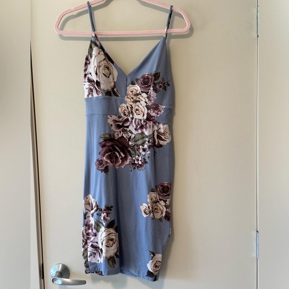 Iris floral dress
